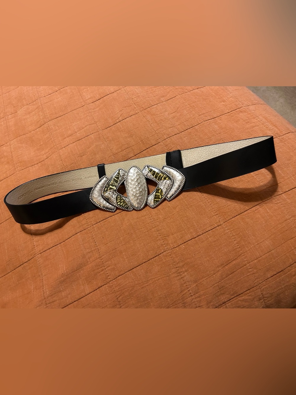 Chico’s Black Leather belt